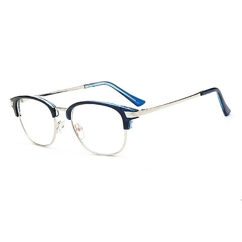 Universal Yuri, lunettes bleues à moitié cadre, jeu de rôle, caméras.(Bleu)