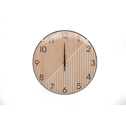 Horloge Murale Romimex Beige Plastique Bois 30 x 30 x 2 cm