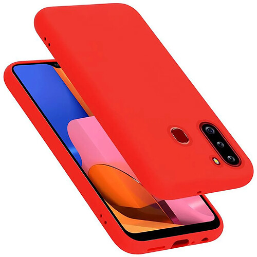 Cadorabo Coque Samsung Galaxy A21 Etui en Rouge