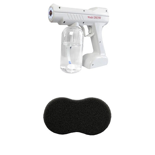 800ml USB Machine portative de brumisateur Pistolet pulvérisateur électrique portable Machine à fumée pour jardin avec Éponge de nettoyage