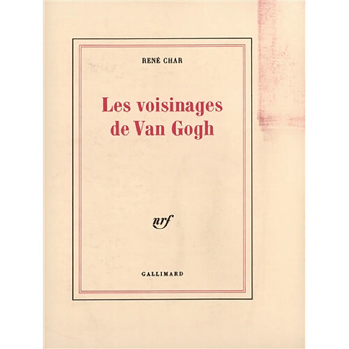 Les Voisinages de Van Gogh · Occasion