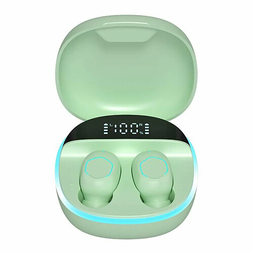 M13 Tws Sans Fil Bluetooth 5.3 Casque Intra-Auriculaire Binaural Stéréo Musique Écouteurs Mini Sport Écouteurs Vert