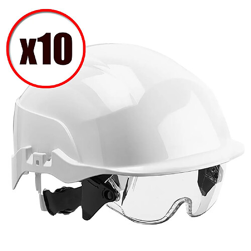 Lot de 10 casques de protection visiere Spectrum Centurion EN397