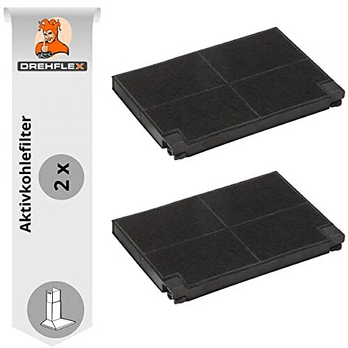 Drehflex-ak17-2-lot de 2/filtre à charbon/filtre à charbon actif/filtre/filtre anti-odeurs compatible avec div. Hottes pour aeg/