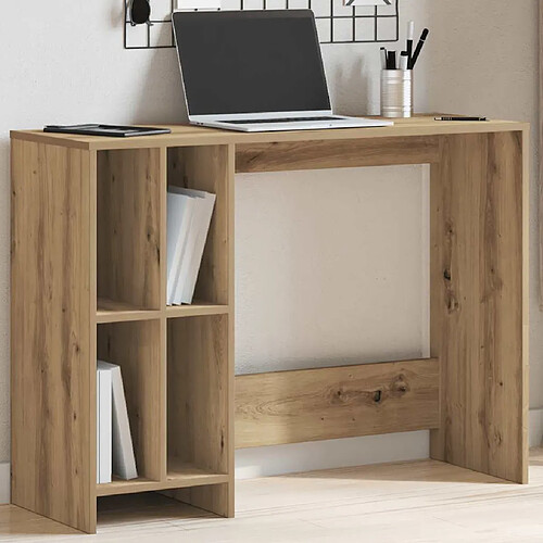 vidaXL Bureau chêne artisanal 102,5x35x75 cm bois d'ingénierie