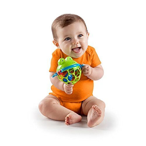 Jouet musical Bright Starts Oball, Jingle & Shake Pal, jouet hochet pour bébé facile à saisir sans BPA, nouveau-né +