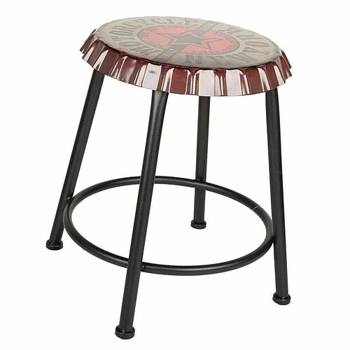 Tabouret Alexandra House Living Noir Fer 35 x 46 x 35 cm