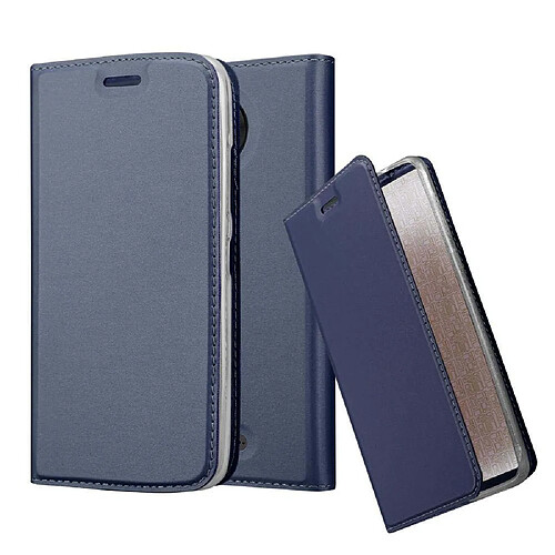 Cadorabo Coque Motorola MOTO C PLUS Etui en Bleu