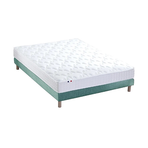 Idliterie Ensemble Matelas accueil mémoire de forme MAM AZUR + Sommier - Made in France