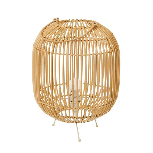 BigBuy Home Lampe de Bureau Rotin Naturel