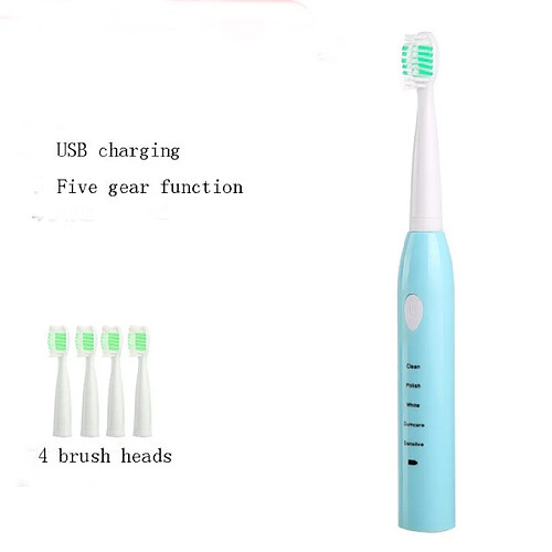 Universal Vente chaude brosse à dents électrique acoustique nouvelle brosse à dents rechargeable lavable imperméable adulte enfant nettoyeur de dents à ultrasons |