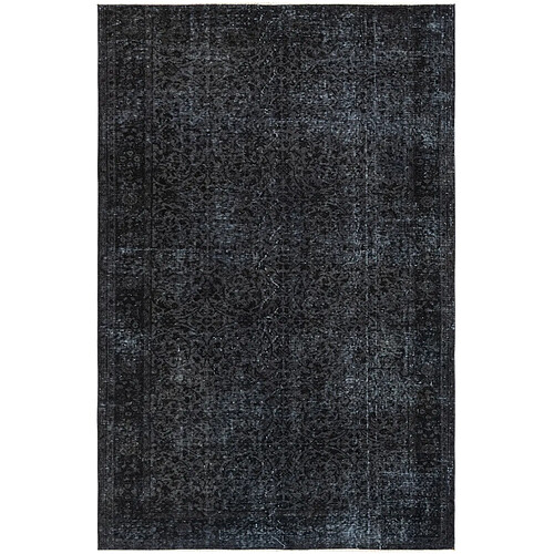 Vidal Tapis de laine 269x178 noir Ultra Vintage