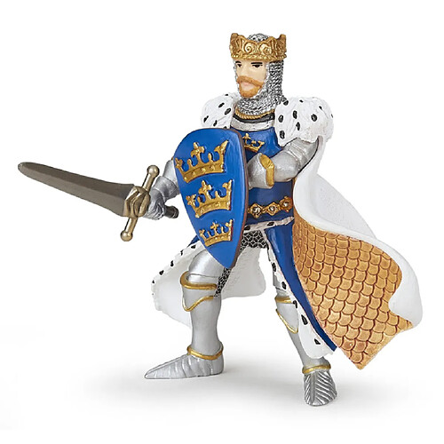 Papo 39953 Figurine historique Roi Arthur Bleu