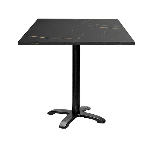 Restootab Table 70x70cm - modèle Bazila marbre elite