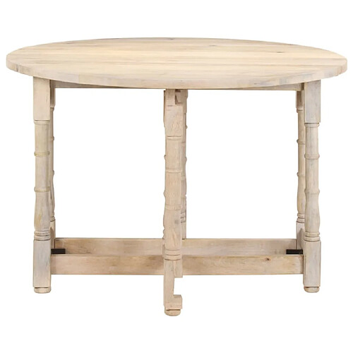 Maison Chic Table de salle à manger,Table à dîner Rond 110x76 cm Bois de manguier massif -GKD14716