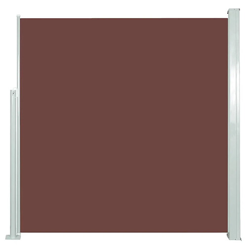 Maison Chic Auvent latéral rétractable de balcon | Store extérieur | Auvent solaire 140 x 300 cm Marron -GKD71571