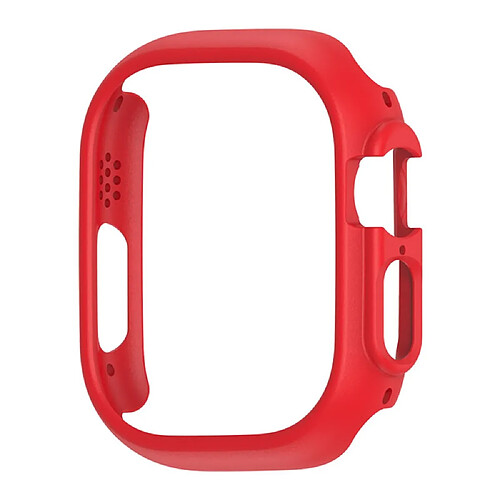 Coque en TPU électroplaqué, creusé, anti-rayures pour votre Apple Watch Ultra 49mm - rouge