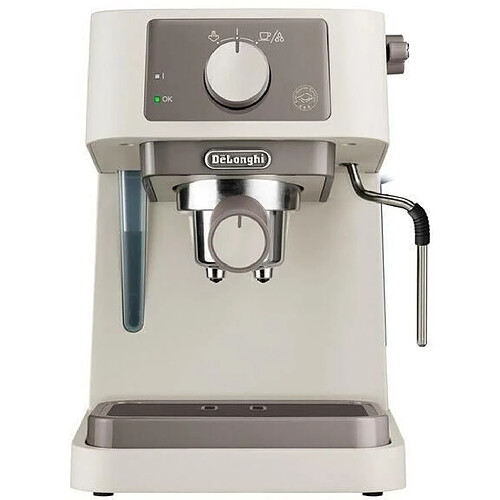 Machine a expresso - DELONGHI - STILOSA EC235.CR - Solo pompe - Bouilloire inox - Compatible ESE - Buse vapeur - Finition creme