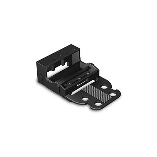 Perel Adaptateur De Fixation - Pour Bornes À 5 Conducteurs - Série 221 - 4 Mm² - Avec Pied De Fixation À Encliqueter Pour Montage Hori