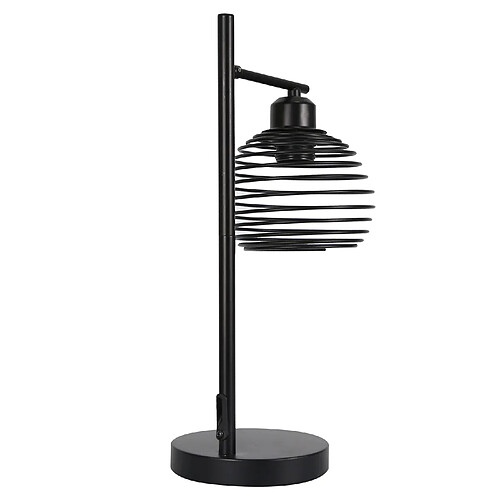 NETTLIFE Lampe de table Vintage Lampe de chevet E27 - Noir Chambre à coucher Lampe de table industrielle en métal Max. 40w Lampe de bureau rétro