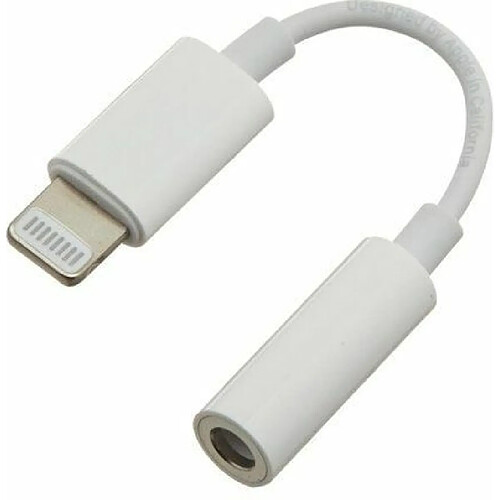 PremiumCord Câble Adaptateur Audio Apple Lightning vers Prise Jack stéréo 3,5 mm Blanc