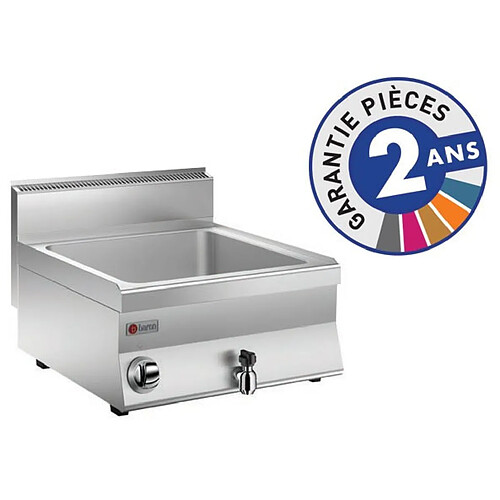 Bain marie inox électrique - 1bac GN 1/1 + 2 bacs GN 1/4 - Gamme 650 - Baron