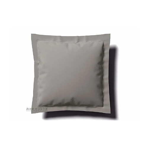 Taie Uni Brume Percale Anne de Solène 65 x 65