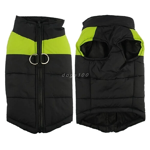 Wewoo Veste Chihuahua imperméable pour chien chiot gilet vêtements chaud hiver manteau manteautaille M vert