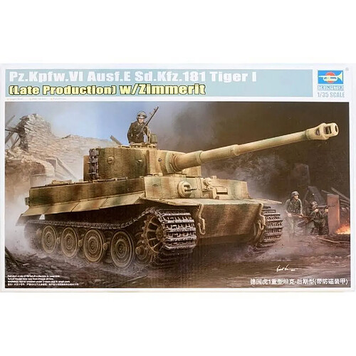 Trumpeter Maquette Char Pz.kpfw.vi Ausf.e Sd.kfz.181 Tiger I (late Production) W/zimmerit