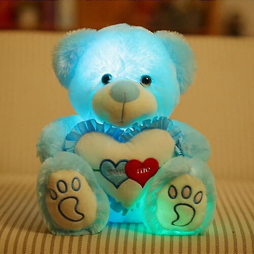 Universal Éclairage de jouet en peluche d'ours en peluche à LED - Animaux en peluche colorés