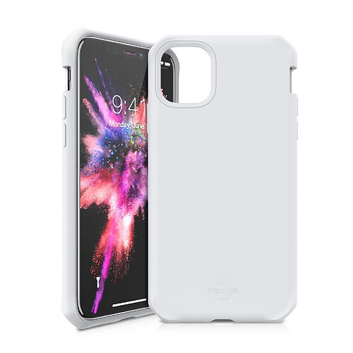 BIGBEN Coque Hybrid Silk pour iPhone 11 pro Blanc