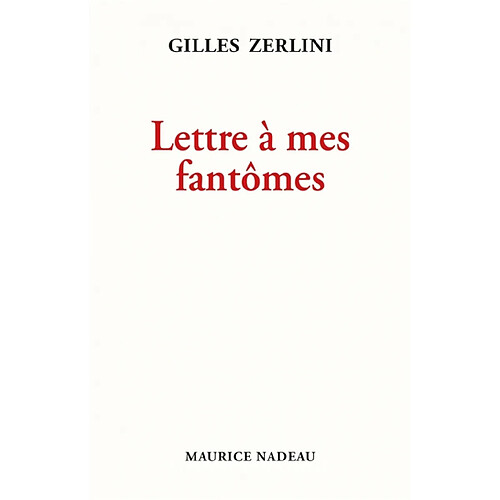 Lettres à mes fantômes · Occasion