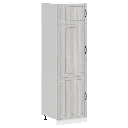 vidaXL Armoire de cuisine Lucca sonoma gris bois d'ingénierie