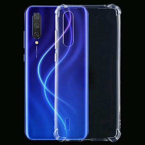 Wewoo Coque Souple Pour Xiaomi Mi CC9 Housse TPU transparente ultra-mince à quatre angles antichoc