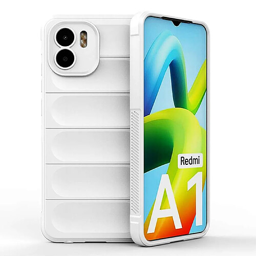 Htdmobiles Coque pour Xiaomi Xiaomi Redmi A1 / A2 - housse etui silicone gel fine + verre trempe - BLANC 3D