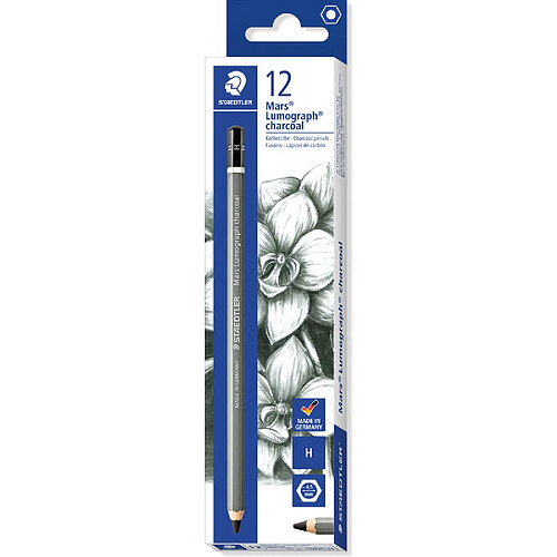 STAEDTLER Crayon au fusain Mars Lumograph charcoal, dureté:H ()