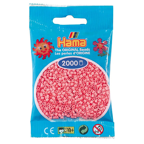 2 000 perles mini (petites perles Ø2,5 mm) rose - Hama