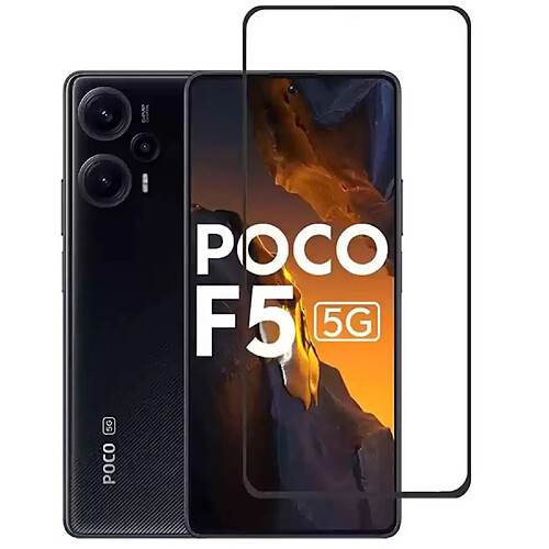 Evelatus Full Cover 2.5D Verre pour Xiaomi Poco F5 Antistatique / Colle Japon Noir