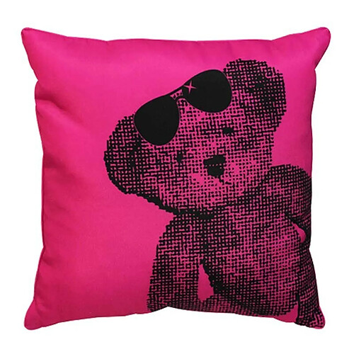 Paris Prix Coussin Déco Lulu Bear Rose 40x40cm