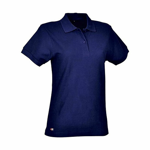 Polo Cofra Giza Femme Blue marine 100 % coton L