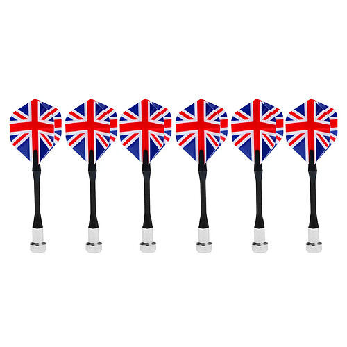 Fléchettes magnétiques de 6 pièces pour l'aimant fléchettes dart board uk drapeau national