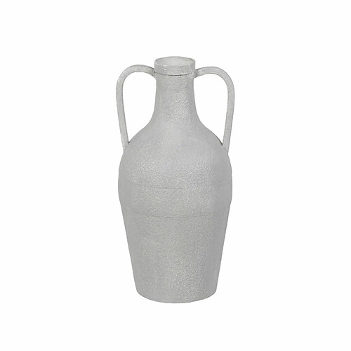 BigBuy Home Vase Blanc Fer 18,5 x 18,5 x 38,5 cm