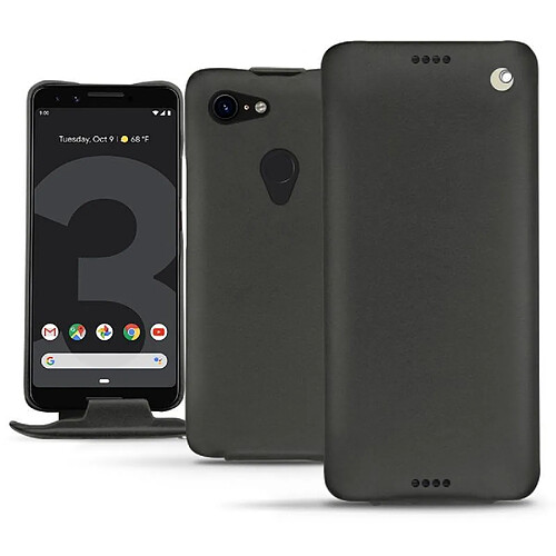 Housse cuir Google Pixel 3 - Rabat vertical - Noir ( Nappa / Black ) - NOREVE