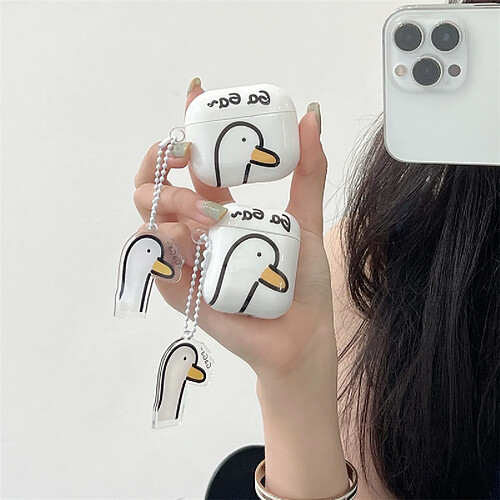 GUPBOO Airpods Coque Housse Étui Protecteur Compatible pour AirPods 3-Ins mignon petit dessin animé de canard