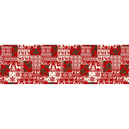 Alter Chemin de cuisine, 100% Made in Italy, Tapis antitache avec impression numérique, Tapis antidérapant et lavable, Nordic - Modèle Eufemia, 120x52 cm