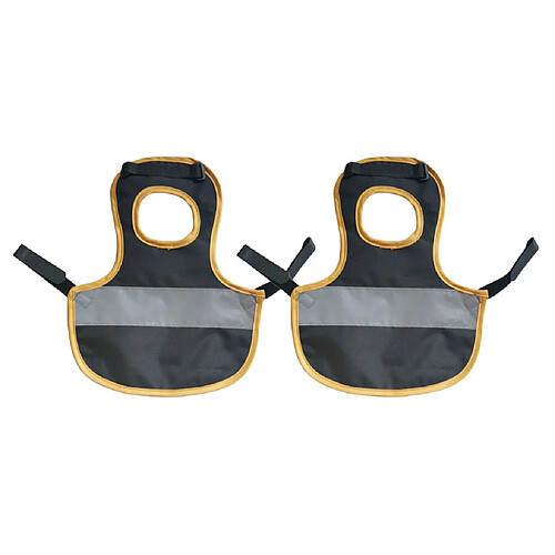 2 Pcs / Ensemble Pet Réfléchissant Gilet Volaille Poule Poule Tablier De Selle Pour Volaille Poulet