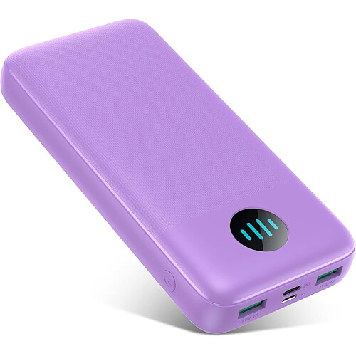 SANAG Batterie Externe 26800Mah Ultra Haute Capacité Power Bank, Pd 3.0 Usb C In & Out Chargeur Portable, Charge Rapide Tri-Output Batterie Portable Pour Iphone 15/14/13 Pro Samsung Huawei-Violet