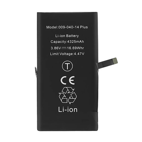 Avizar Clappio Batterie Decode PCB Version pour iPhone 14 Plus 4325mAh Noir