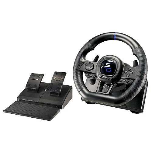 Subsonic Superdrive - Volant de course SV650 avec pédalier et palettes de vitesses Xbox Serie X/S, Switch, PS4, Xbox One, PC (programmable pour tous les jeux)