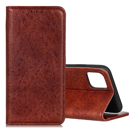 Wewoo Housse Coque Pour Galaxy Note10 Lite / A81 Magnétique Rétro Crazy Horse Texture en cuir à rabat horizontal avec support et fentes cartes Marron